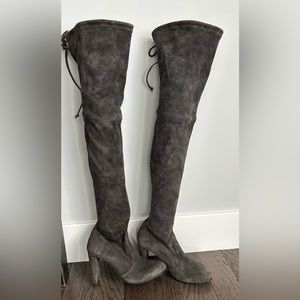 Highland Block Heel Suede Over The Knee Boots size 7